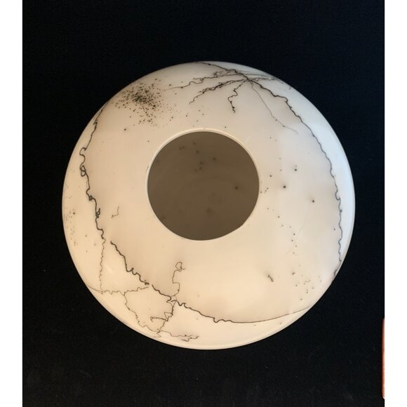 1995 Michael Morier Pueblo Horse Hair Pottery Vase 7.25" Native American Vintage - Picture 6 of 10